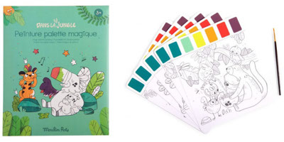 Peinture palette magique Dans la Jungle Moulin Roty